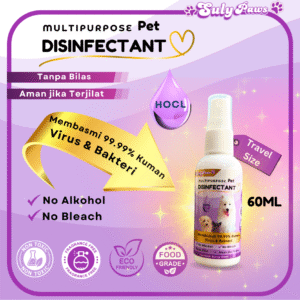 Travel Size pet spray disinfektan 60ML
